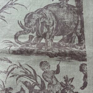 Animals and Child Print Fabric